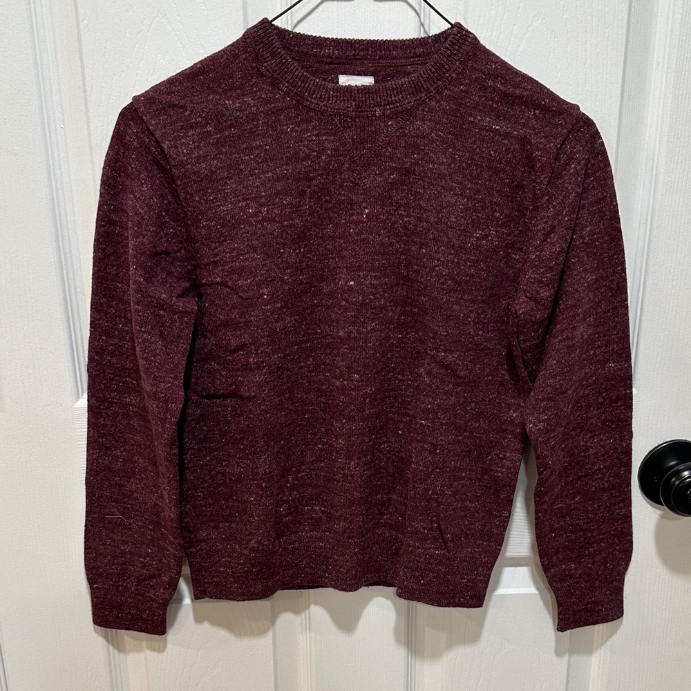 GAP Kids Burgundy Crewneck Sweater